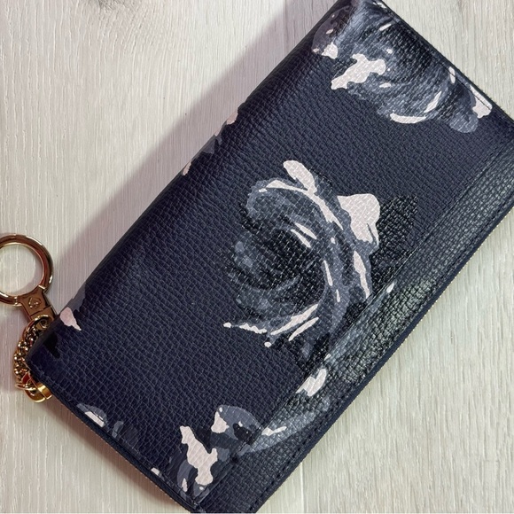Kate Spade Navy Floral Women's Wallet - Picture 4 of 10